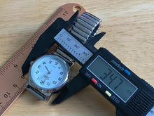 Load image into Gallery viewer, Speidel Express Mens Silver White Stretch Analog Quartz Watch Hours~New Battery