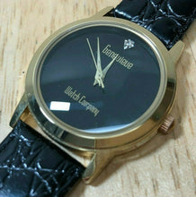 Load image into Gallery viewer, Vintage Genevieve Men Gold Tone Real Diamond Analog Quartz Watch Hour~New Batter