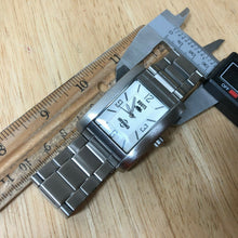 Load image into Gallery viewer, Roots Irving RS105 Mens Silver Rectangle Analog Quartz Watch Hours~New Battery