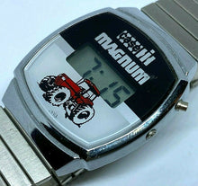 Load image into Gallery viewer, Vintage Case Magnum Mens Silver LCD Digital Quartz Watch Hours~Date~New Battery