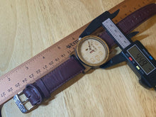 Load image into Gallery viewer, Mexico Made Mens Solid Wood Leather Band Analog Quartz Watch Hours~New Battery