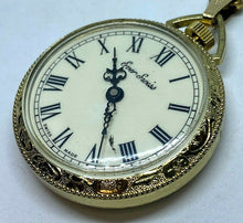 Load image into Gallery viewer, Vintage Ever Swiss Lady Ornate Gold Tone Hand-Wind Mechanical Pocket Watch Hours