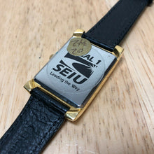 Load image into Gallery viewer, Vintage UFCW Local 1099 Men Lady Gold Tone Analog Quartz Watch Hours~New Battery