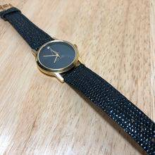 Load image into Gallery viewer, Vintage Avon Mens Gold Tone Rhinestone Analog Quartz Watch Hours~New Battery