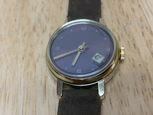 Load image into Gallery viewer, Vintage Moving Unknown Logo Lady Gold Tone Swiss Hand-Wind Mechanical Watch Hour