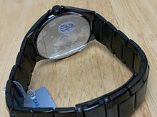 Load image into Gallery viewer, Unused Caravelle Bulova 45B119 Men Black Analog Quartz Watch Hours~Date~New Batt