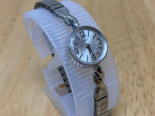 Load image into Gallery viewer, Nice Vintage Timex Lady Silver Stretch Cocktail Hand-Wind Mechanical Watch Hours
