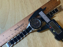 Load image into Gallery viewer, River Rock Casino 10YR Service Mens Silver Black Quartz Watch Hours~New Battery