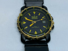 Load image into Gallery viewer, Everlast Men 30m Gold-Black Moving Bezel Analog Quartz Watch Hours~Date~New Batt