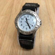 Load image into Gallery viewer, Timex Lady 30m Silver White Nylon Band Analog Quartz Watch Hours~New Battery