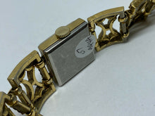 Load image into Gallery viewer, Vintage DORIC Lady 17 Jewels Gold Tone Square Hand-Wind Mechanical Watch Hours