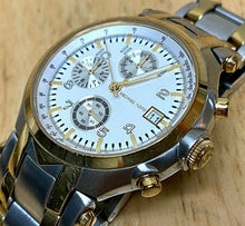 Load image into Gallery viewer, Michael Kors MK-5064 Lady Dual Tone Analog Quartz Chrono Watch Hours~New Battery