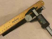 Load image into Gallery viewer, VTG Half Dollar Coin Style Men Silver Leather Hand-Wind Mechanical Watch Hours