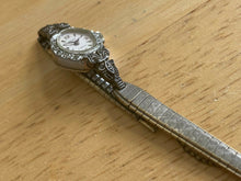 Load image into Gallery viewer, VTG Gruen Lady 17J 10k GF Band 10 Real Diamonds Hand-Wind Mechanical Watch Hours