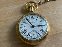 Load image into Gallery viewer, Westclox Men Small Second Train Railroad Hand-Wind Mechanical Pocket Watch Hours