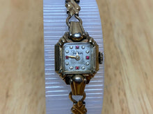 Load image into Gallery viewer, Vintage Parker Lady 10k RGP Faux Gemstone Swiss Hand-Wind Mechanical Watch Hours