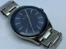 Load image into Gallery viewer, Armani Exchange Mens 50m Silver Blue Steel Analog Quartz Watch Hours~New Battery