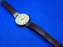 Load image into Gallery viewer, Anne Klein 10/9168 Lady Gold Tone Leather Analog Quartz Watch Hours~New Battery