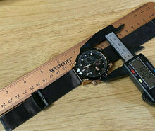 Load image into Gallery viewer, Unused Lige Men Black Mesh Analog Quartz Chronograph Watch Hour~Date~New Battery