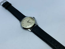 Load image into Gallery viewer, Early Vintage Timex Men Silver Leather Slim Thin Hand-Wind Mechanical Watch Hour