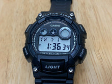 Load image into Gallery viewer, Casio W-735H Mens 100m Black Digital Vibration Alarm Quartz Watch Hours~New Batt