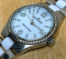 Load image into Gallery viewer, Anne Klein 10/9119 Lady 30m Silver Ceramic Analog Quartz Watch Hours~New Battery