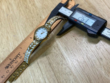 Load image into Gallery viewer, Armitron Lady 50m Gold Tone Bangle Japan Movt Analog Quartz Watch Hours~New Batt