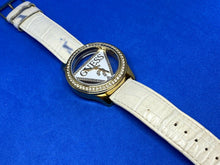 Load image into Gallery viewer, GUESS U10045L1 Lady Triangle Dial Gold Tone Analog Quartz Watch Hour~New Battery