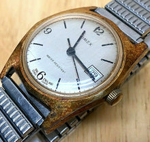 Load image into Gallery viewer, Vintage Timex Sprite Men Small Gold Tone Stretc Hand-Wind Mechanical Watch Hour
