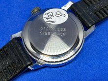 Load image into Gallery viewer, Vintage Kienzel Germany Men Silver White Leather Hand-Wind Mechanical Watch Hour