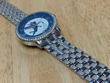 Load image into Gallery viewer, Disney Tinkerbell eWatch Men Silver Rhinestone Analog Quartz Watch Hour~New Batt