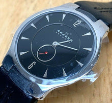 Load image into Gallery viewer, Unused Skagen Men 30m Ultra Thin Small Second Analog Quartz Watch Hours~New Batt