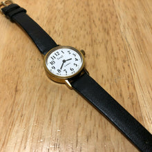 Load image into Gallery viewer, Vintage Behn Lady 15 Jewels Gold Tone Leather Hand-Winding Mechanical Watch Hour