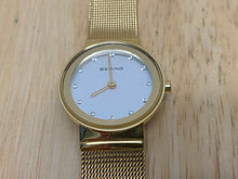 Load image into Gallery viewer, Bering Lady 50m Gold Tone Sapphire Crystal Analog Quartz Watch Hours~New Battery