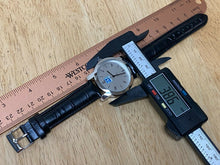 Load image into Gallery viewer, MSI General Mens Japan Movt Silver Leather Analog Quartz Watch Hours~New Battery