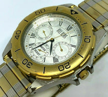 Load image into Gallery viewer, Vintage Bill Blass Men Moving Bezel Analog Quartz Watch Hour~Day Date~New Batter