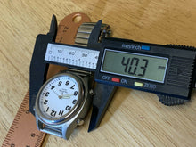 Load image into Gallery viewer, OEM Men Silver White Atomic Radio Controlled Talking Analog Watch Hours~New Batt