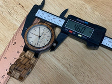 Load image into Gallery viewer, Nice Woodwelt Mens Solid Wood Analog Quartz Watch Hours~Day Date~New Battery