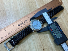 Load image into Gallery viewer, Victoria Wieck Bling Crystals MOP Leather Analog Quartz Watch Hours~New Battery