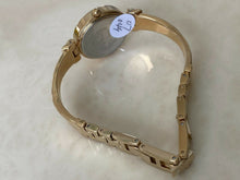 Load image into Gallery viewer, DMQ DQ/1242 Lady Cubic Zirconia Gold Tone Analog Quartz Watch Hours~New Battery