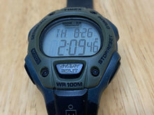 Load image into Gallery viewer, Timex Ironman Men Lady 100m Green Bezel Digital Alarm Chrono Watch Hour~New Batt