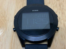 Load image into Gallery viewer, GUESS Mens 100m Black Reverse LCD Digital Alarm Chrono Watch Hours~New Battery