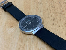 Load image into Gallery viewer, Unused Curtis Men 30m Black Silver Leather Analog Quartz Watch Hours~New Battery
