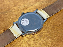 Load image into Gallery viewer, Akribox Men Diamond Dial MOP Leather Swiss Analog Quartz Watch Hours~New Battery