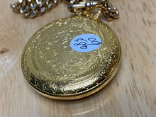 Load image into Gallery viewer, Vintage Pepsi Cola Gold Tone Slim Swiss Hand-Wind Mechanical Pocket Watch Hours