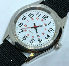 Load image into Gallery viewer, VTG Accutime Men Silver White Military Dial Analog Quartz Watch Hour~New Battery