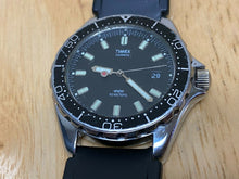Load image into Gallery viewer, Vintage Timex Men 50 Submariner-Style Analog Quartz Watch Hours~Date~New Battery