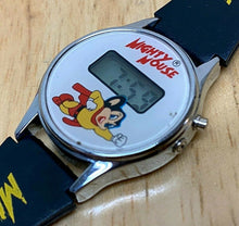 Load image into Gallery viewer, Vintage Viacom Mighty Mouse Lady Silver Digital Quartz Watch Hours~New Battery