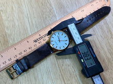 Load image into Gallery viewer, Unused Simplify Men 30m Gold Tone Leather Analog Quartz Watch Hours~New Battery