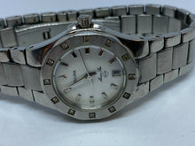 Load image into Gallery viewer, Bulova Marine Star Lady 30m 12 Real Diamonds Quartz Watch Hours~Date~New Battery